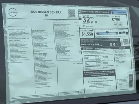 Photos of 2026 Nissan Sentra SR for sale in Cumming, GA at Nissan Of Cumming