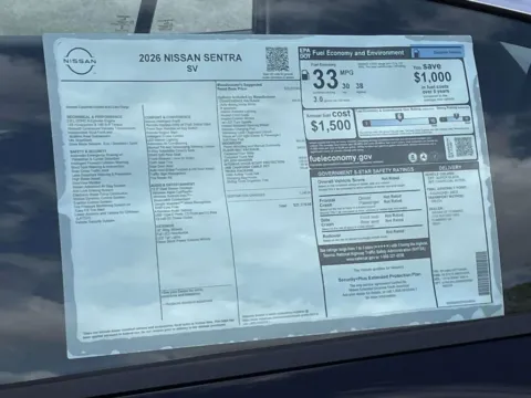 Photos of 2026 Nissan Sentra SV for sale in Cumming, GA at Nissan Of Cumming