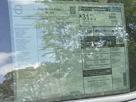 Photos of 2026 Nissan Kicks SV for sale in Cumming, GA at Nissan Of Cumming