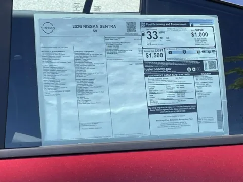 Photos of 2026 Nissan Sentra SV for sale in Cumming, GA at Nissan Of Cumming