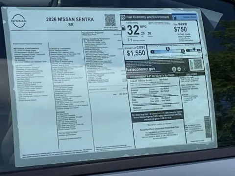 Photos of 2026 Nissan Sentra SR for sale in Cumming, GA at Nissan Of Cumming