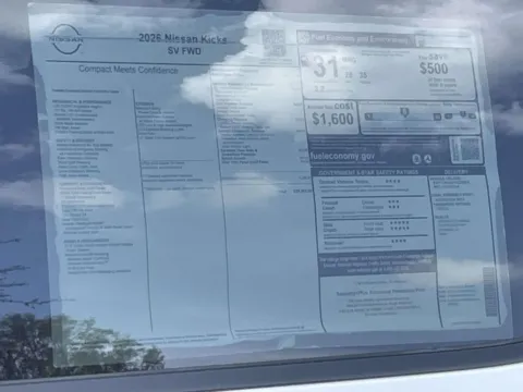 Photos of 2026 Nissan Kicks SV for sale in Cumming, GA at Nissan Of Cumming