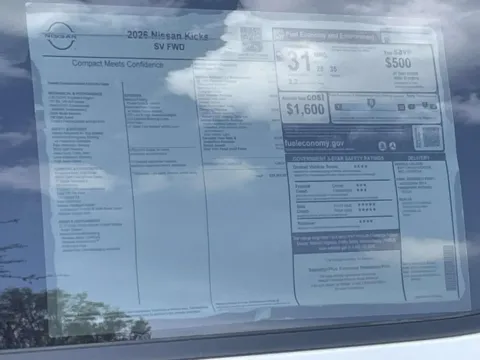 Photos of 2026 Nissan Kicks SV for sale in Cumming, GA at Nissan Of Cumming
