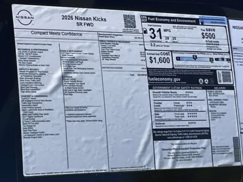 Another view of 2026 Nissan Kicks SR for sale in Cumming, GA at Nissan Of Cumming