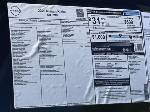 Photos of 2026 Nissan Kicks SR for sale in Cumming, GA at Nissan Of Cumming