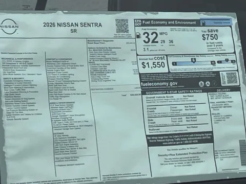 Photos of 2026 Nissan Sentra SR for sale in Cumming, GA at Nissan Of Cumming