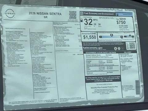 Photos of 2026 Nissan Sentra SR for sale in Cumming, GA at Nissan Of Cumming