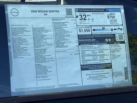 Photos of 2026 Nissan Sentra SR for sale in Cumming, GA at Nissan Of Cumming