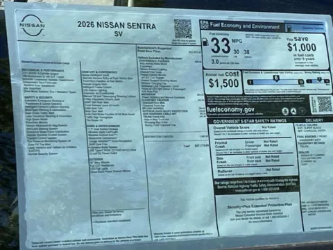 Photos of 2026 Nissan Sentra SV for sale in Cumming, GA at Nissan Of Cumming