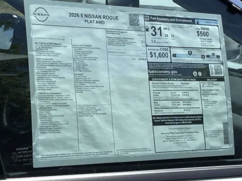 Photos of 2026 Nissan Rogue Platinum for sale in Cumming, GA at Nissan Of Cumming