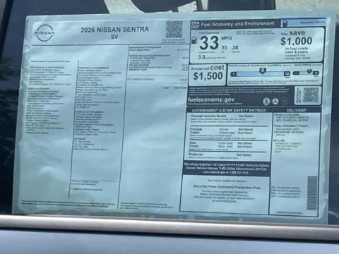 Photos of 2026 Nissan Sentra SV for sale in Cumming, GA at Nissan Of Cumming