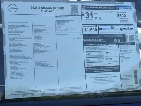 Photos of 2026 Nissan Rogue Platinum for sale in Cumming, GA at Nissan Of Cumming