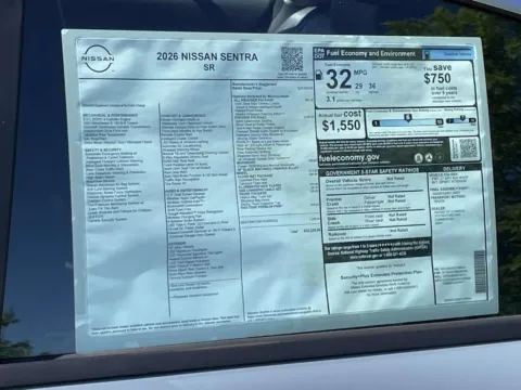 Another view of 2026 Nissan Sentra SR for sale in Cumming, GA at Nissan Of Cumming