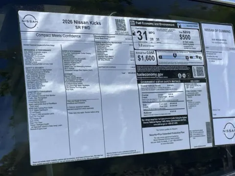 Photos of 2026 Nissan Kicks SR for sale in Cumming, GA at Nissan Of Cumming