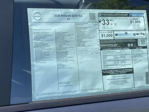 Photos of 2026 Nissan Sentra SV for sale in Cumming, GA at Nissan Of Cumming