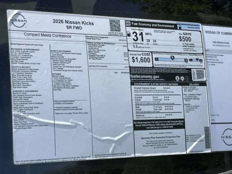 Photos of 2026 Nissan Kicks SR for sale in Cumming, GA at Nissan Of Cumming