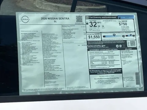 Another view of 2026 Nissan Sentra SL for sale in Cumming, GA at Nissan Of Cumming