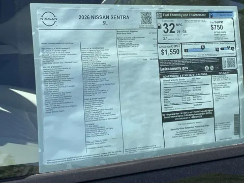 Photos of 2026 Nissan Sentra SL for sale in Cumming, GA at Nissan Of Cumming