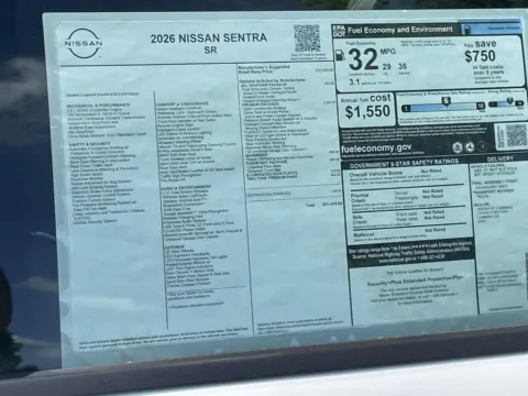 Photos of 2026 Nissan Sentra SR for sale in Cumming, GA at Nissan Of Cumming