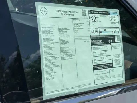 Photos of 2026 Nissan Pathfinder Platinum for sale in Cumming, GA at Nissan Of Cumming