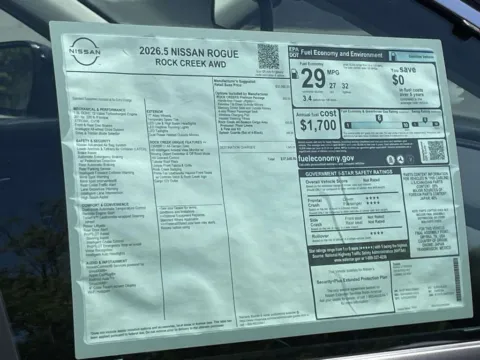 Photos of 2026 Nissan Rogue Rock Creek for sale in Cumming, GA at Nissan Of Cumming