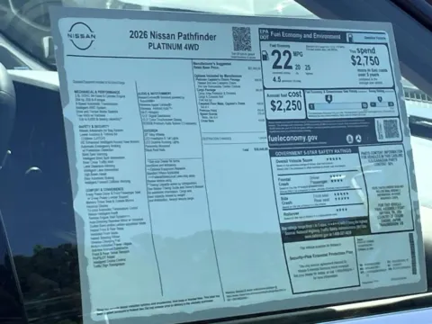 Photos of 2026 Nissan Pathfinder Platinum for sale in Cumming, GA at Nissan Of Cumming