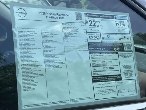 Photos of 2026 Nissan Pathfinder Platinum for sale in Cumming, GA at Nissan Of Cumming