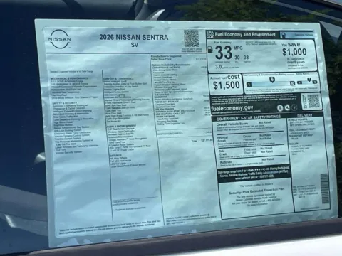 Photos of 2026 Nissan Sentra SV for sale in Cumming, GA at Nissan Of Cumming