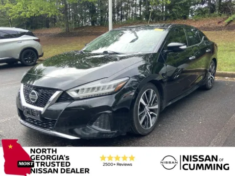 Black 2021 Nissan Maxima SV for sale in Cumming, GA