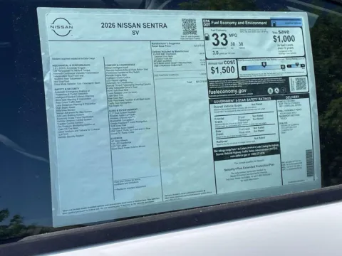 Photos of 2026 Nissan Sentra SV for sale in Cumming, GA at Nissan Of Cumming