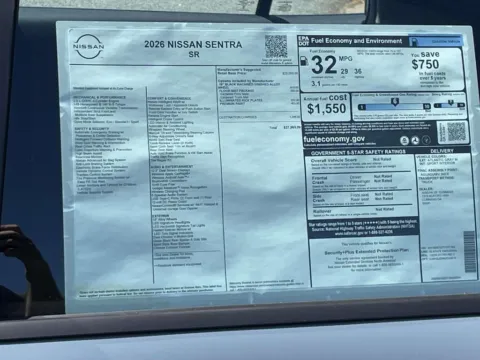 Photos of 2026 Nissan Sentra SR for sale in Cumming, GA at Nissan Of Cumming