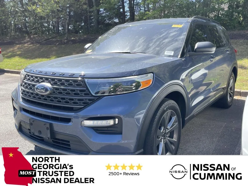 Blue 2021 Ford Explorer XLT for sale in Cumming, GA