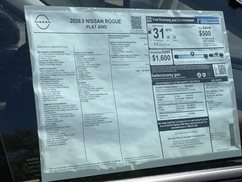 Photos of 2026 Nissan Rogue Platinum for sale in Cumming, GA at Nissan Of Cumming