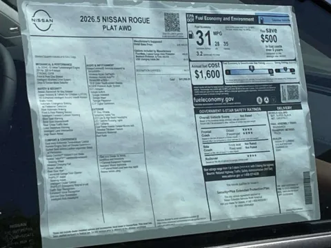 Photos of 2026 Nissan Rogue Platinum for sale in Cumming, GA at Nissan Of Cumming