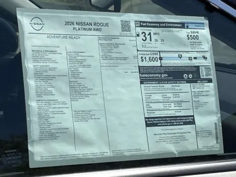 Photos of 2026 Nissan Rogue Platinum for sale in Cumming, GA at Nissan Of Cumming
