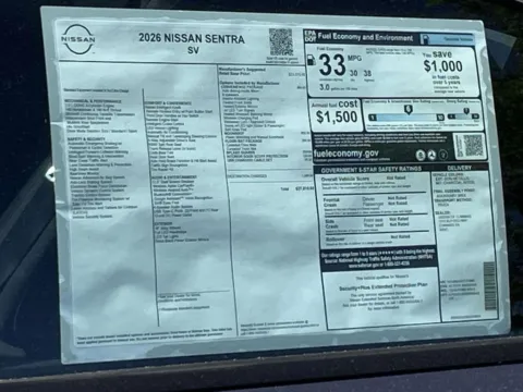 Photos of 2026 Nissan Sentra SV for sale in Cumming, GA at Nissan Of Cumming