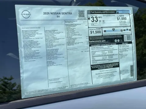 Photos of 2026 Nissan Sentra SV for sale in Cumming, GA at Nissan Of Cumming