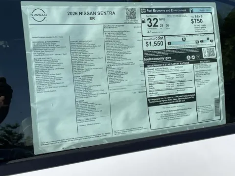 Photos of 2026 Nissan Sentra SR for sale in Cumming, GA at Nissan Of Cumming