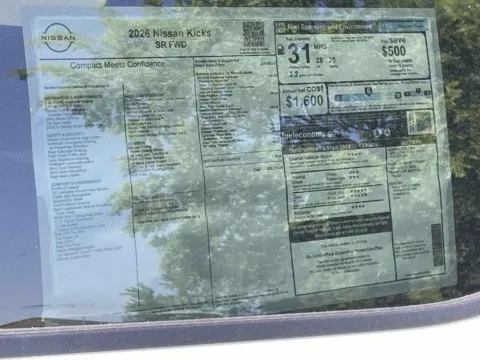 Another view of 2026 Nissan Kicks SR for sale in Cumming, GA at Nissan Of Cumming