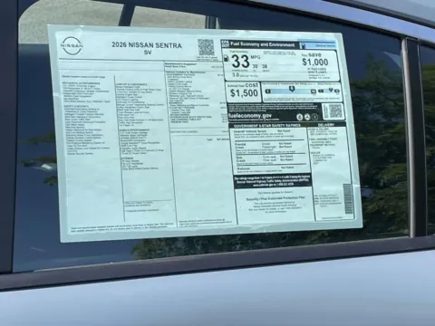 Photos of 2026 Nissan Sentra SV for sale in Cumming, GA at Nissan Of Cumming