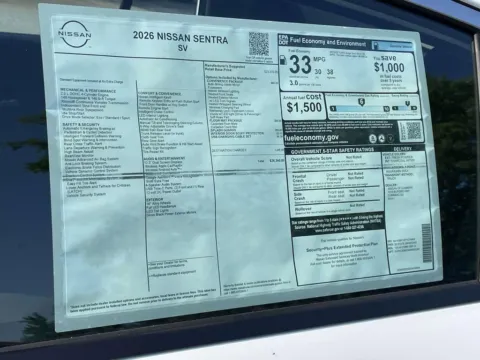 Photos of 2026 Nissan Sentra SV for sale in Cumming, GA at Nissan Of Cumming