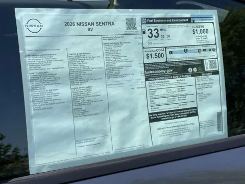Photos of 2026 Nissan Sentra SV for sale in Cumming, GA at Nissan Of Cumming