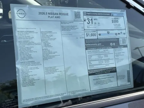 Photos of 2026 Nissan Rogue Platinum for sale in Cumming, GA at Nissan Of Cumming