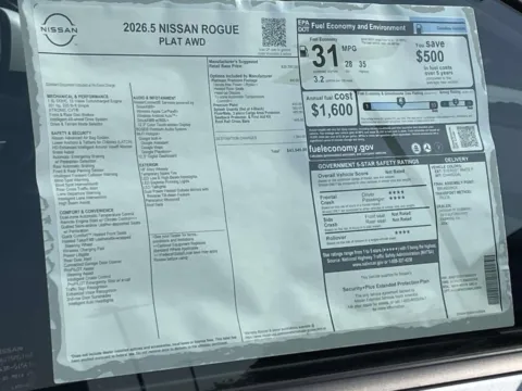 Another view of 2026 Nissan Rogue Platinum for sale in Cumming, GA at Nissan Of Cumming