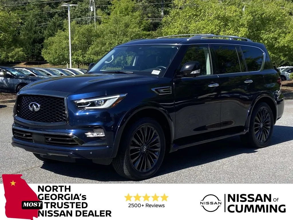 Blue 2022 INFINITI QX80 Premium Select for sale in Cumming, GA