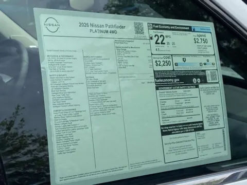 Photos of 2026 Nissan Pathfinder Platinum for sale in Cumming, GA at Nissan Of Cumming
