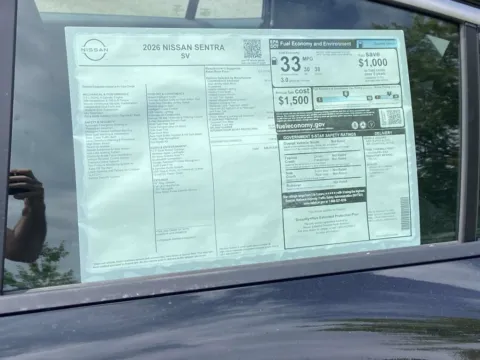 Photos of 2026 Nissan Sentra SV for sale in Cumming, GA at Nissan Of Cumming