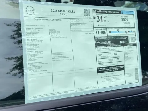 Photos of 2026 Nissan Kicks S for sale in Cumming, GA at Nissan Of Cumming