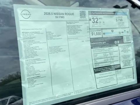 Photos of 2026 Nissan Rogue SV for sale in Cumming, GA at Nissan Of Cumming