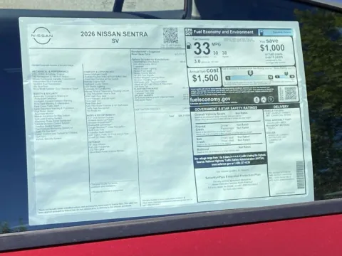 Photos of 2026 Nissan Sentra SV for sale in Cumming, GA at Nissan Of Cumming